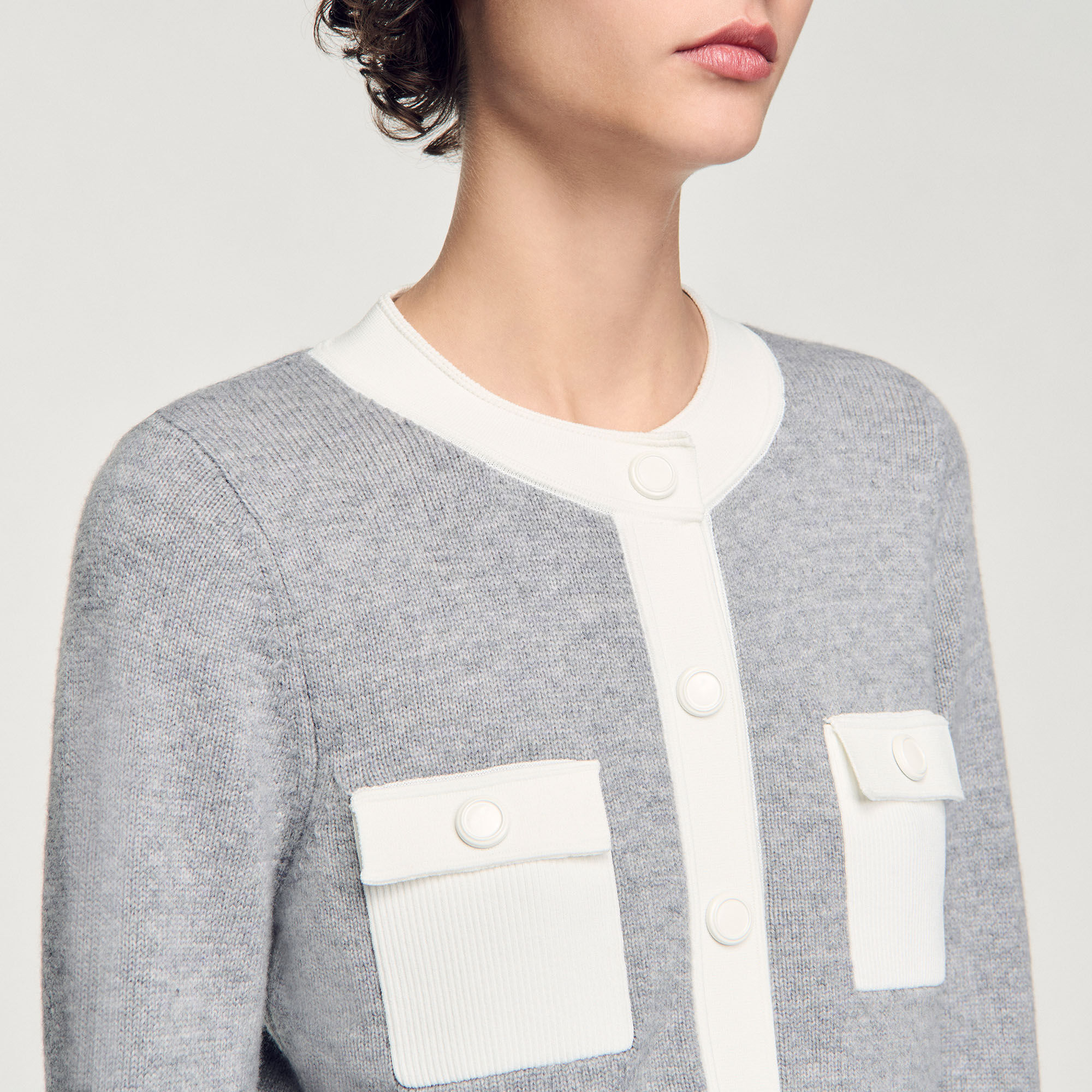 Two-tone cardigan