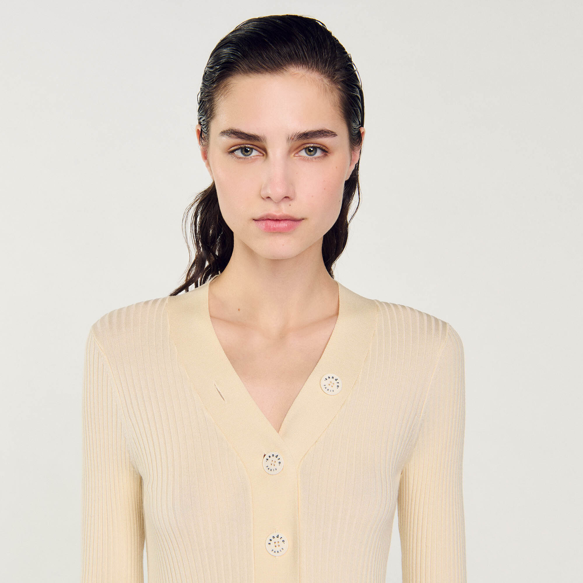 Cardigan in certified viscose