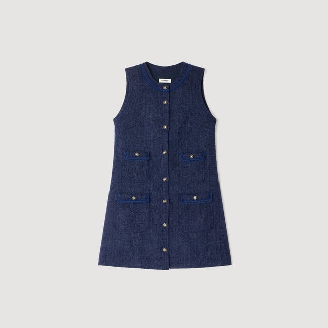 Robe courte en tweed