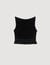 Kurzes Stricktop mit Volant