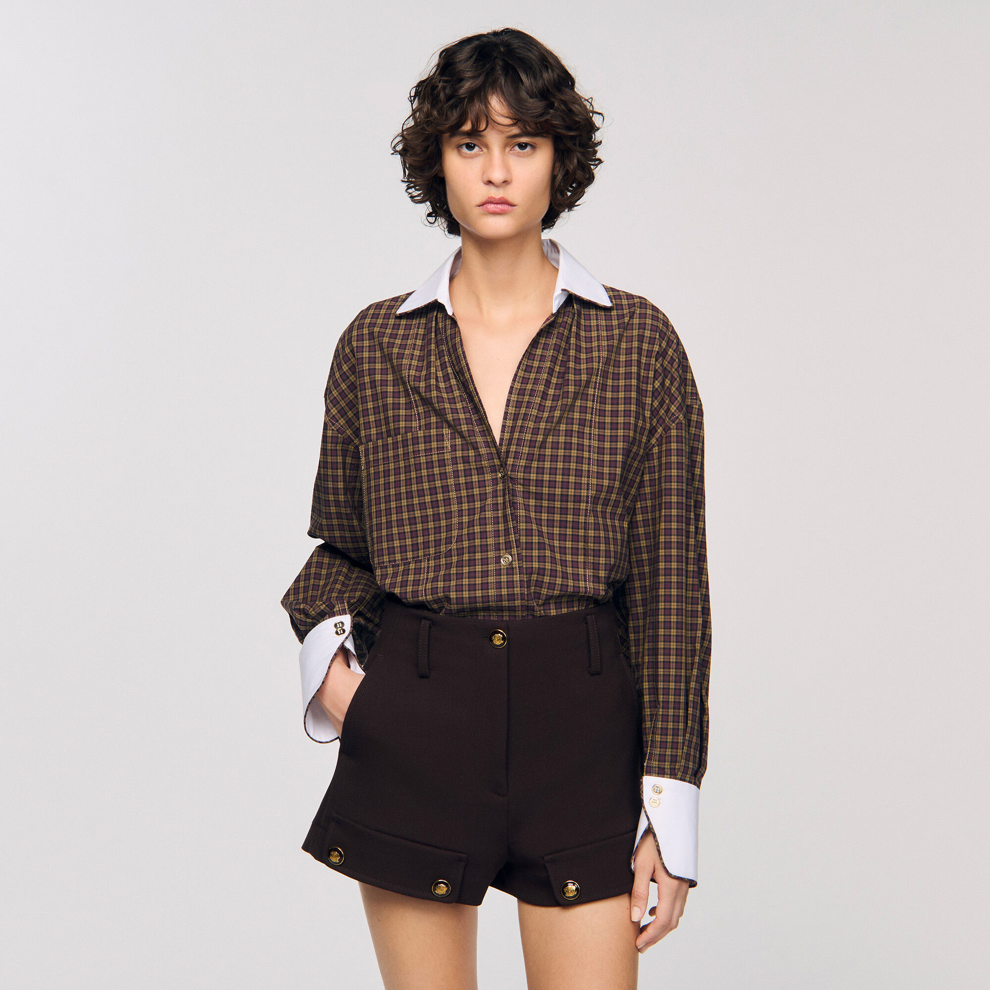 Chemise bicolore à carreaux Chemise bicolore à carreaux