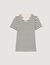 T-shirt rayé à strass