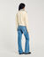 Stripy sailor-neck jumper