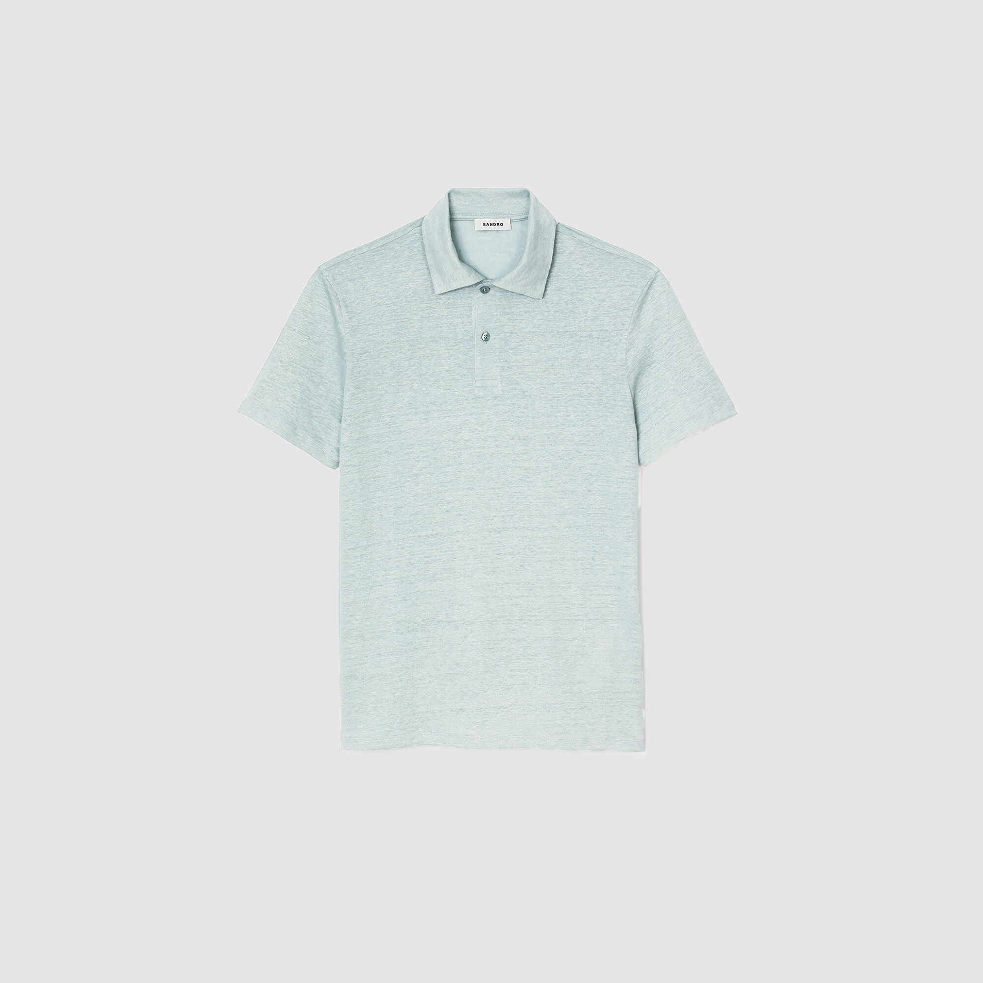 Linen polo shirt