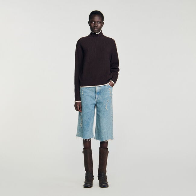 Pull col montant