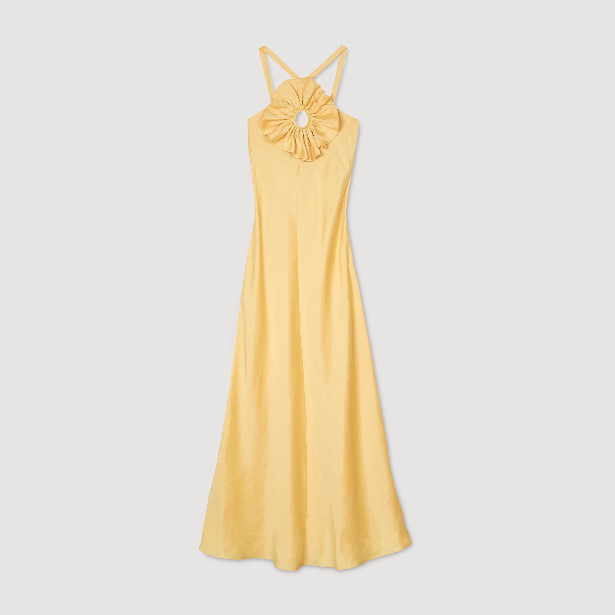 Ruffled maxi dress