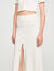 Pointelle knit maxi skirt