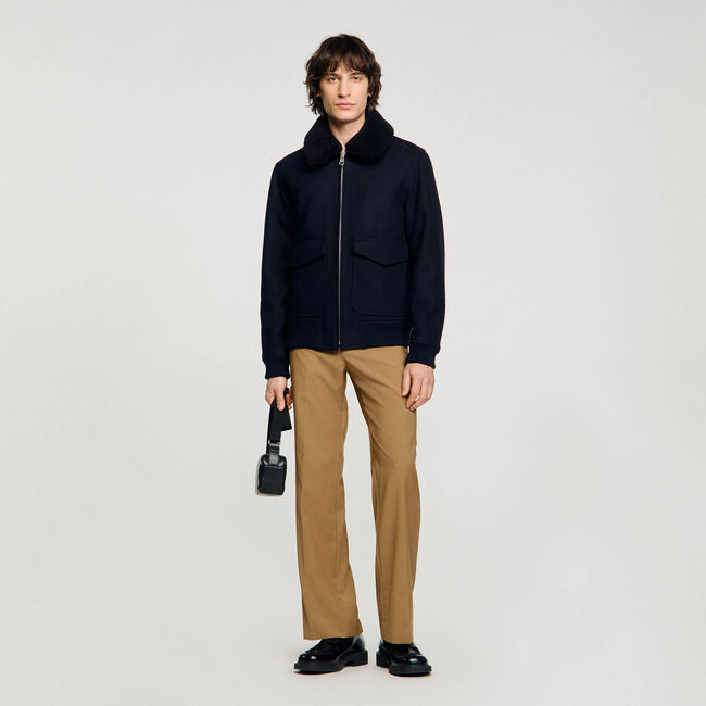 Blouson aviateur zippé