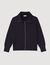 Zip-up wool cardigan