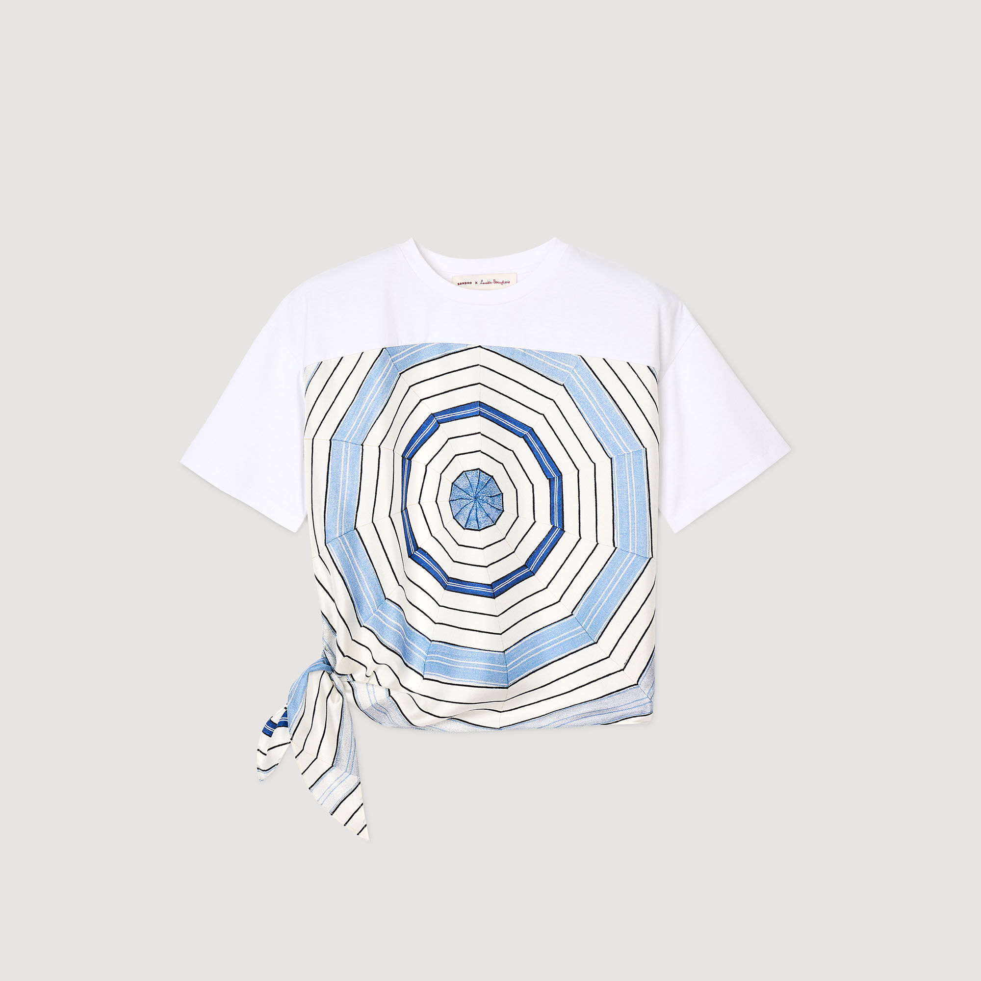 T-shirt à imprimé spirales
