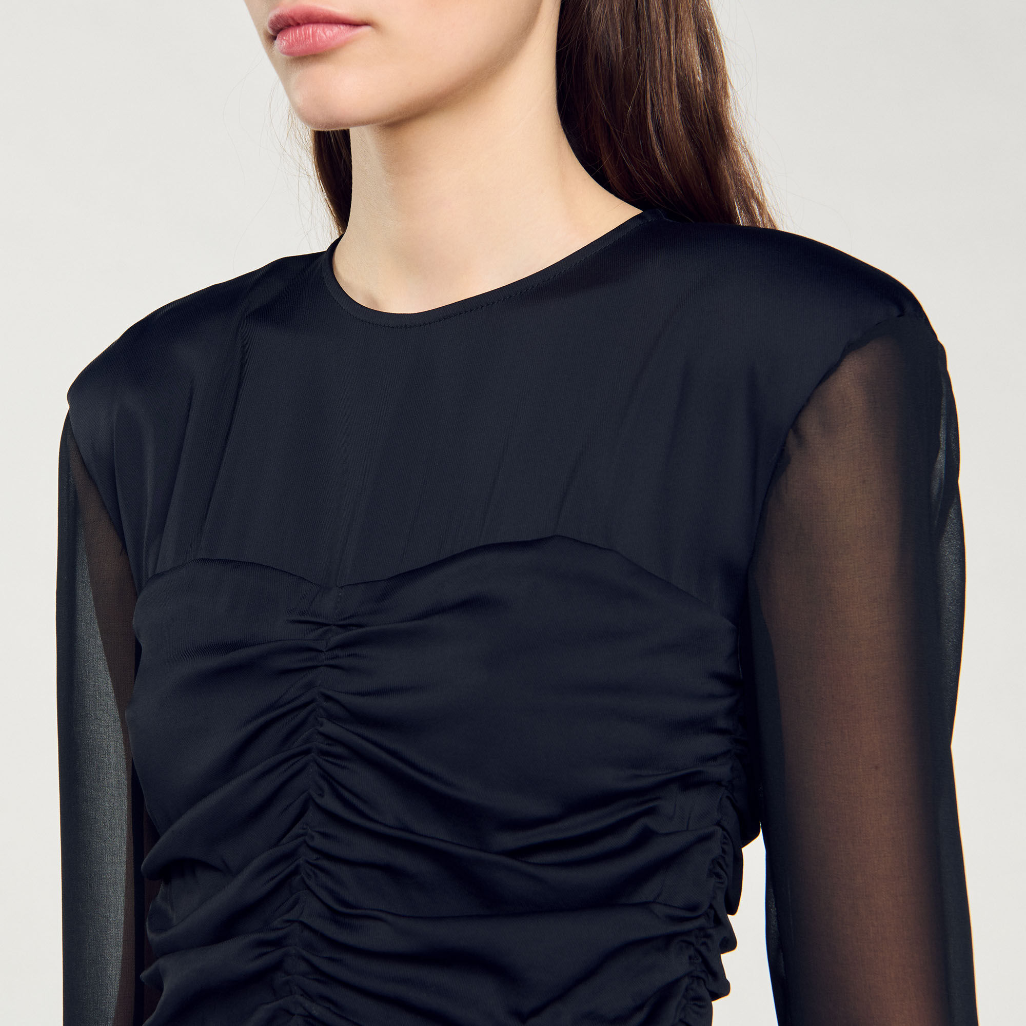 Robe courte drapée