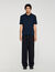 Knitted polo shirt with zip collar