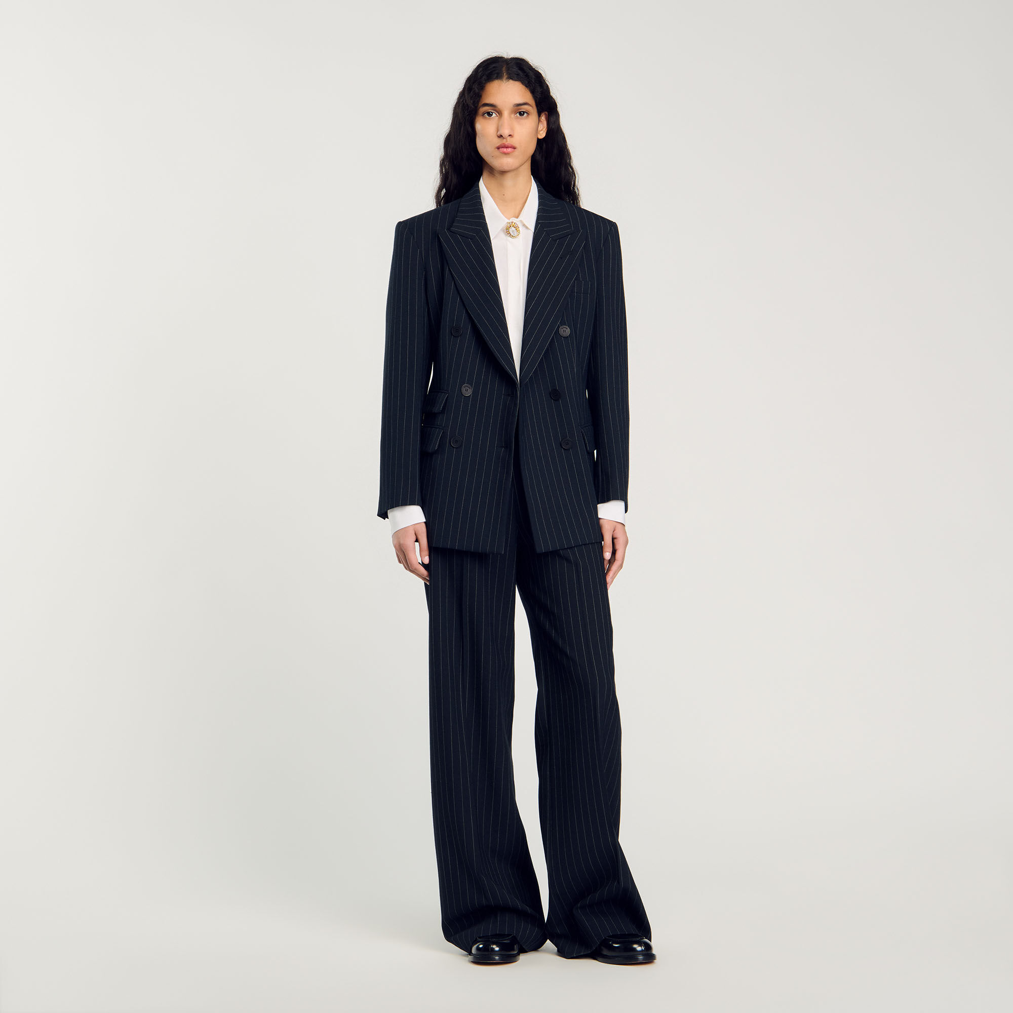 Veste de costume à rayures