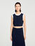 Gilet court bicolore