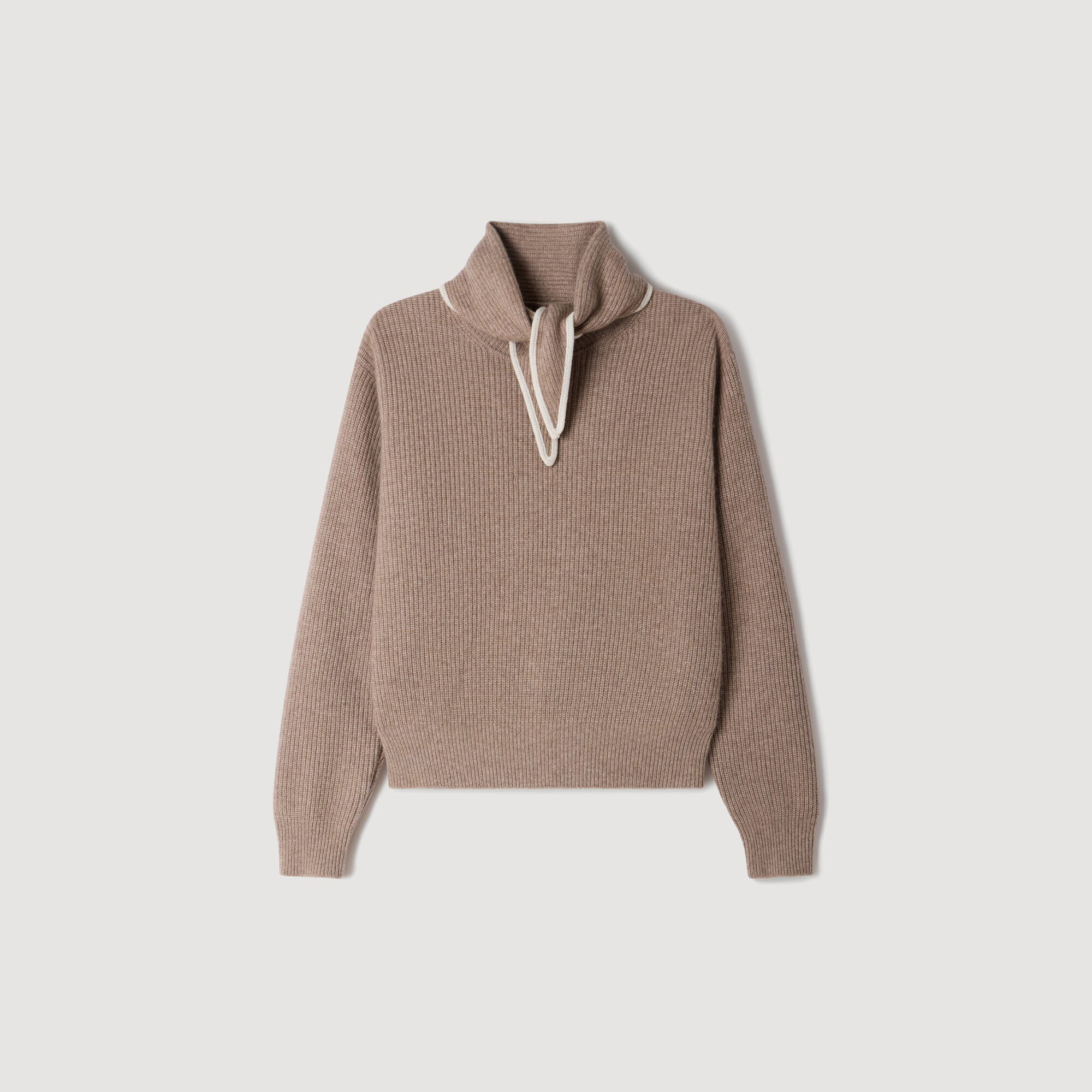 Pull 2 en 1 laine et cachemire - Femme | Sandro
