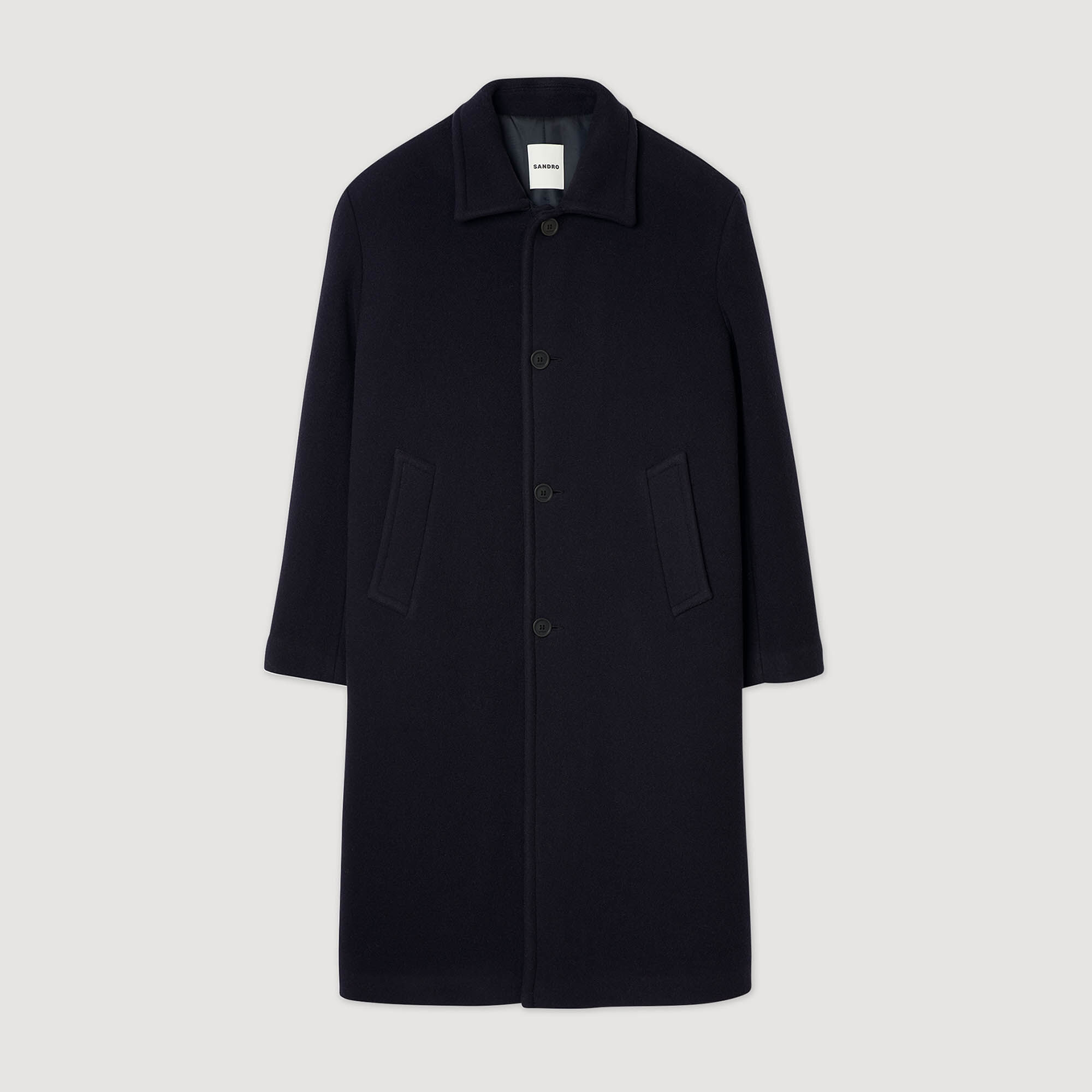 Manteau en laine et cachemire