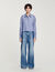 Beaded striped shirt