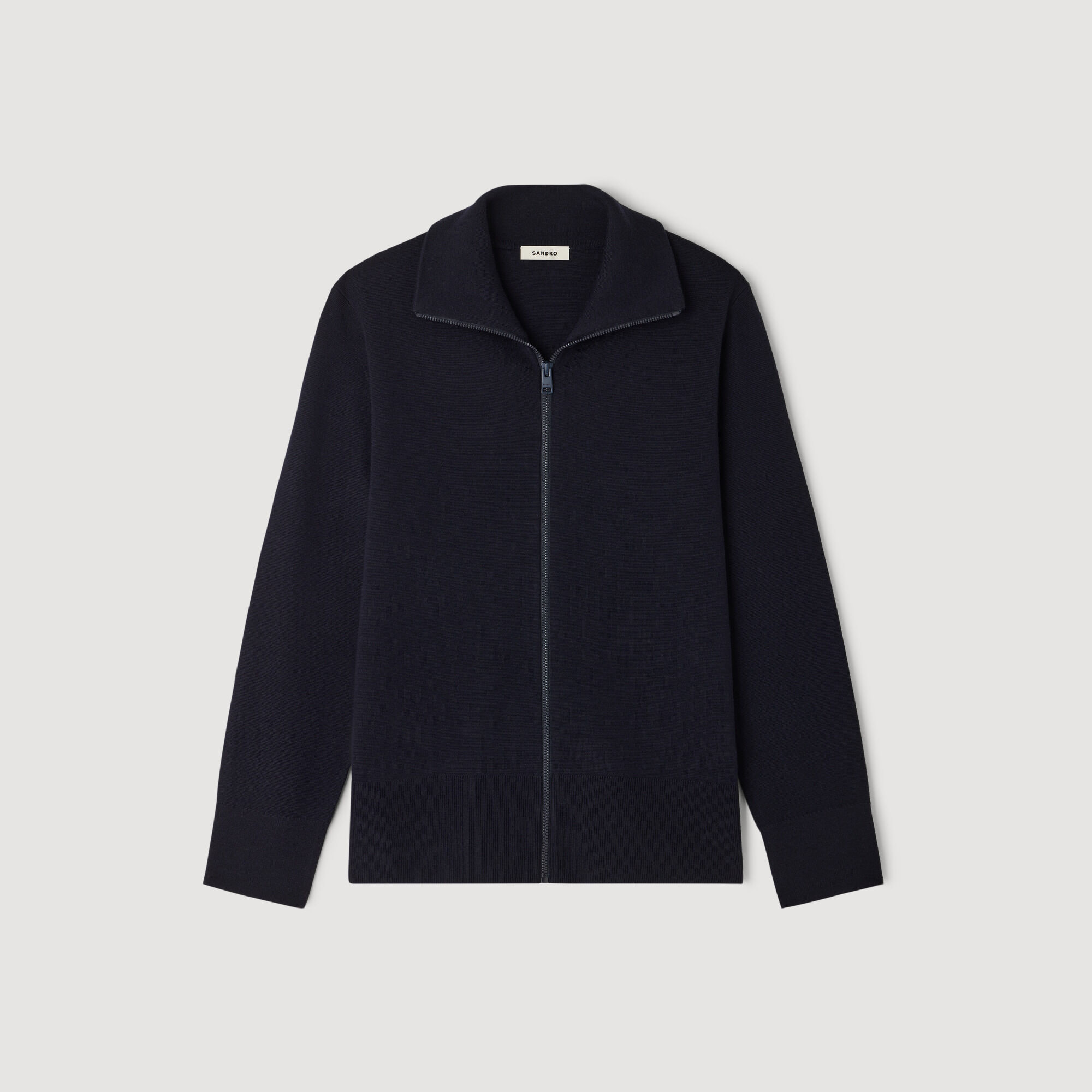 Cardigan zipp&eacute; en laine