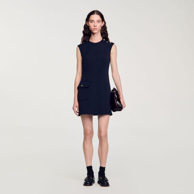 Short dress with buttons