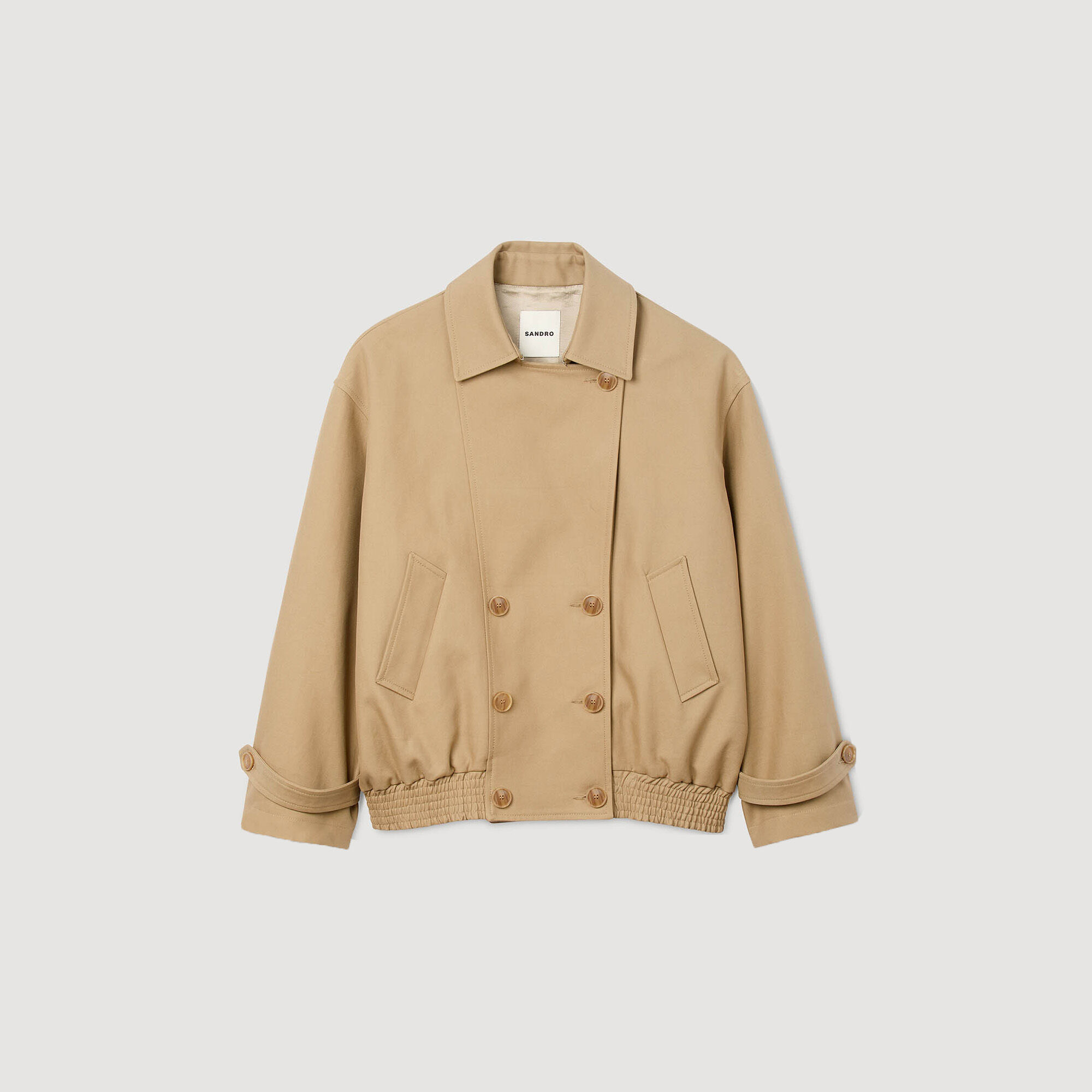 Kurzer Oversize-Trenchcoat