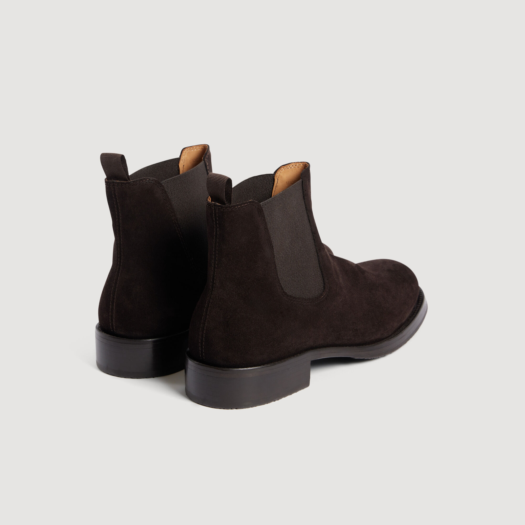 Split leather Chelsea boots