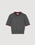 Pull court bicolore