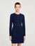 Short button-up knit dress