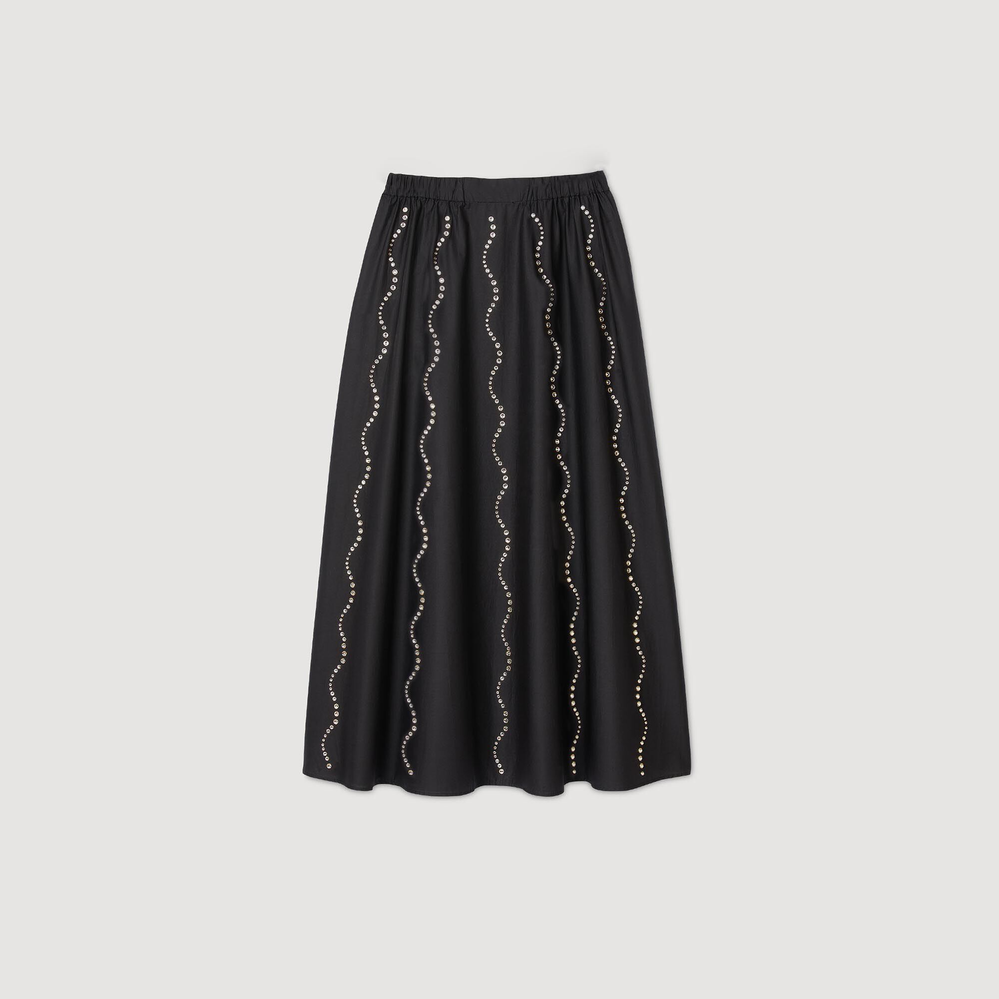 Long rhinestone skirt