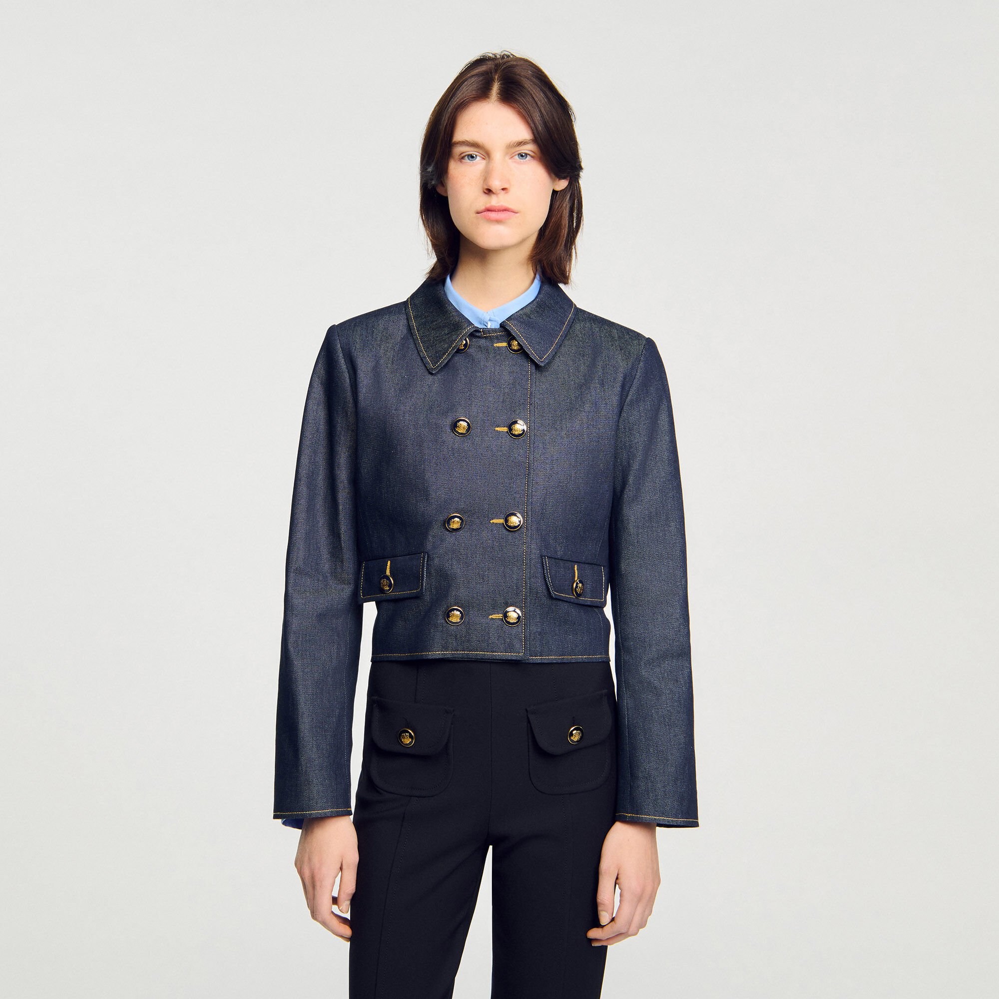 Denim tailored jacket