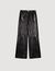 Pantalon évasé en cuir