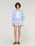Short brod&eacute; en coton