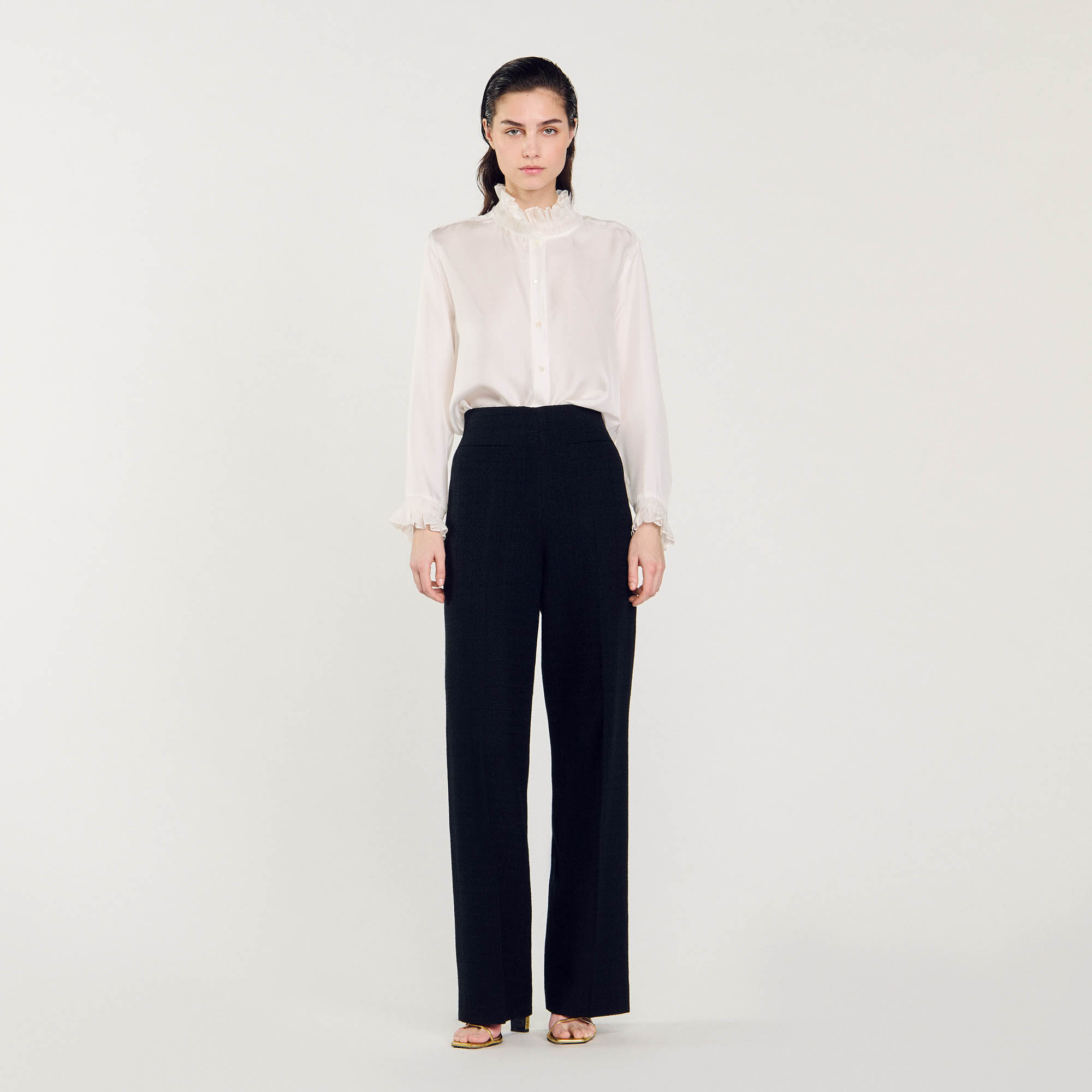 Pantalon en tweed