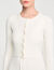 Cropped rib knit cardigan