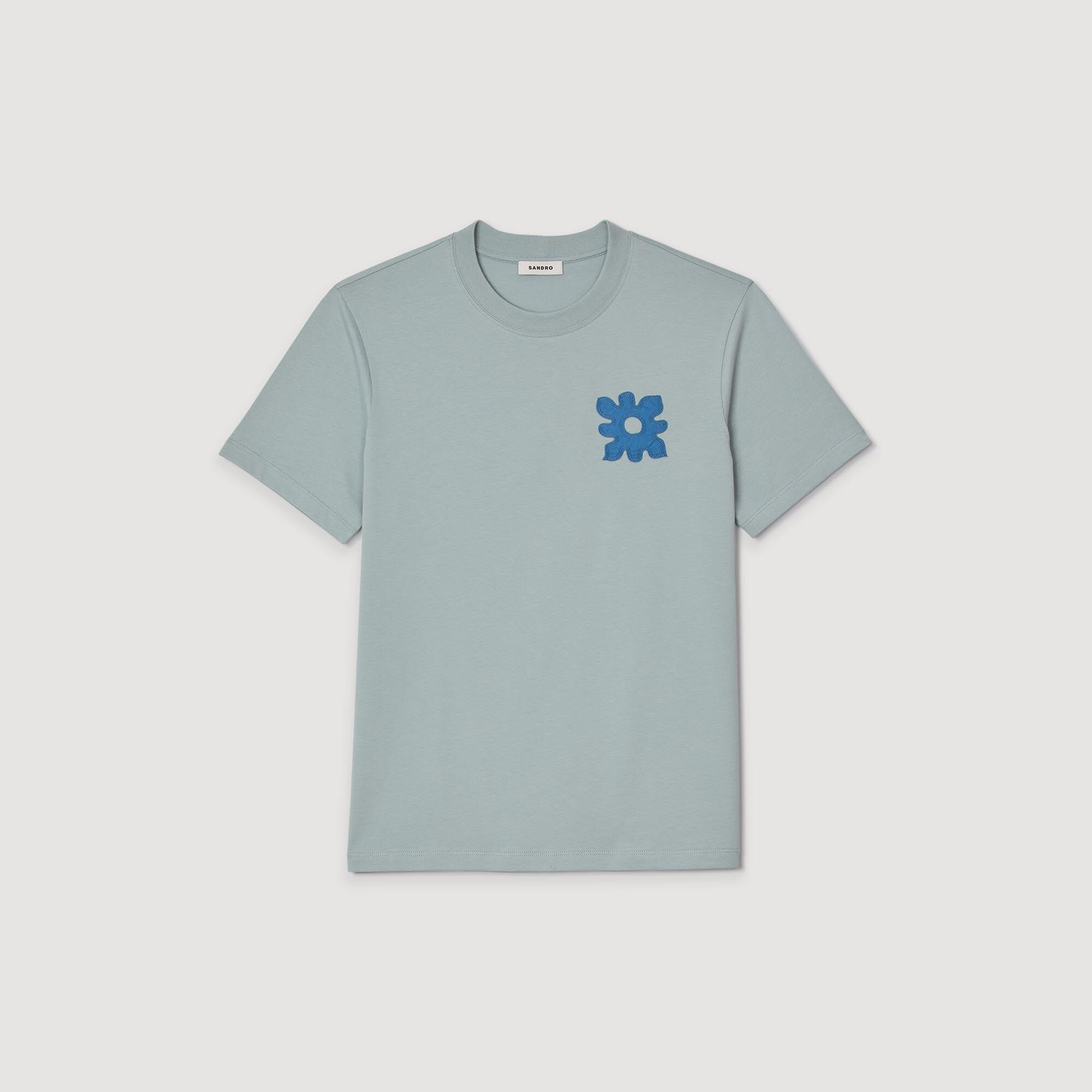 T-shirt with flower detail