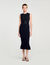 Langes Strickkleid mit Nieten