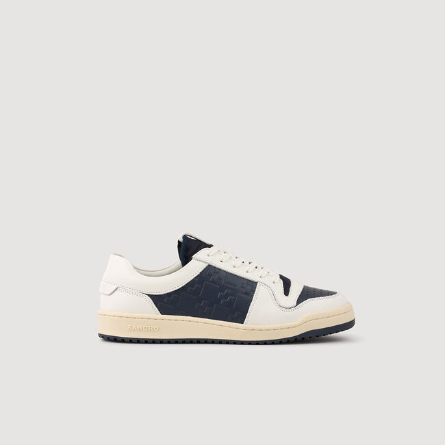 Niedrige Sneakers aus Leder