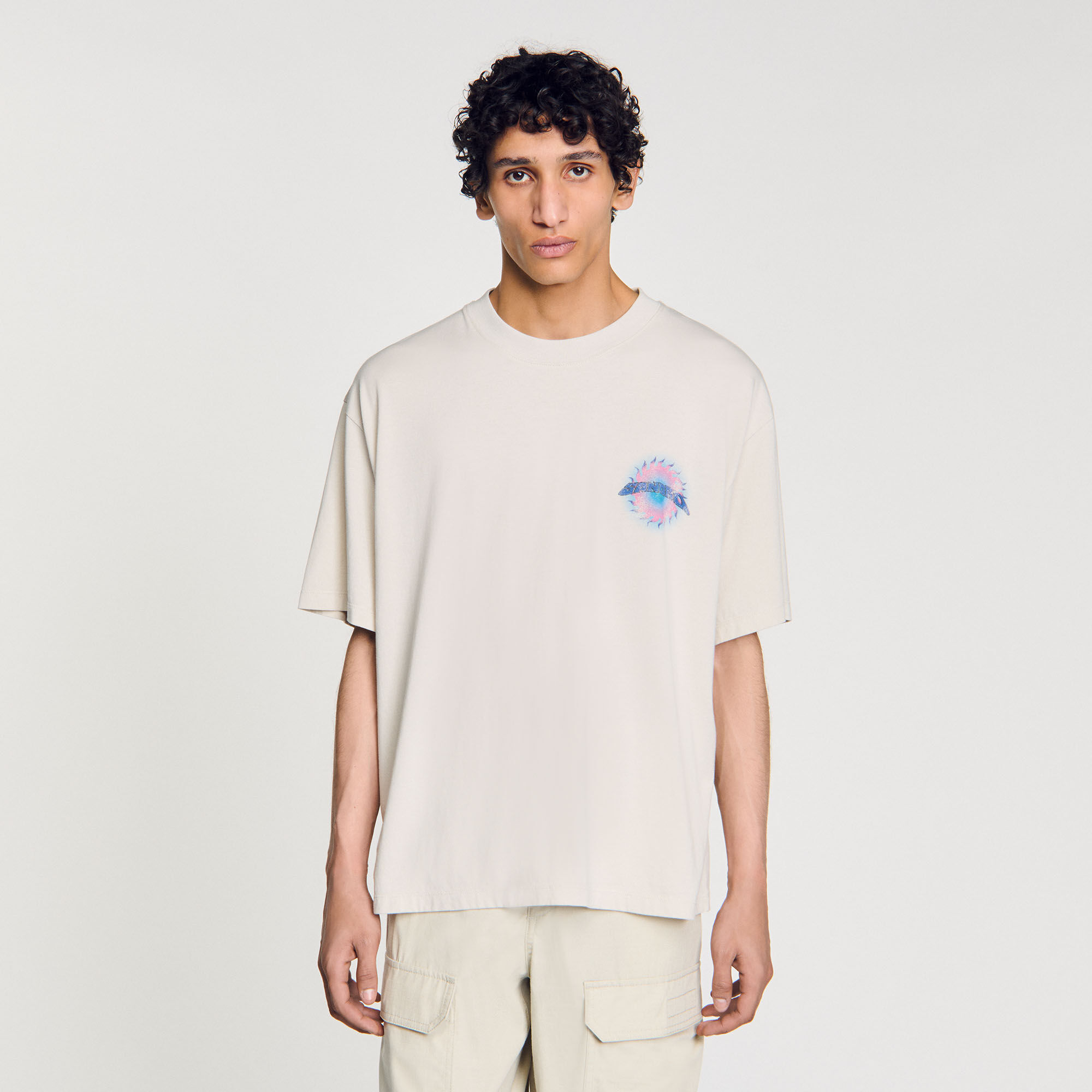 T-Shirt mit Sonnen-Print