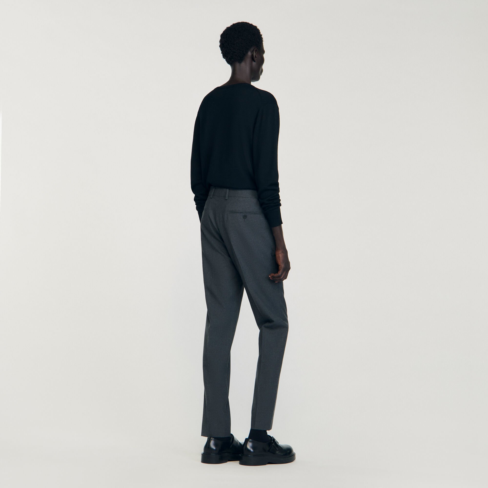 Wool suit trousers