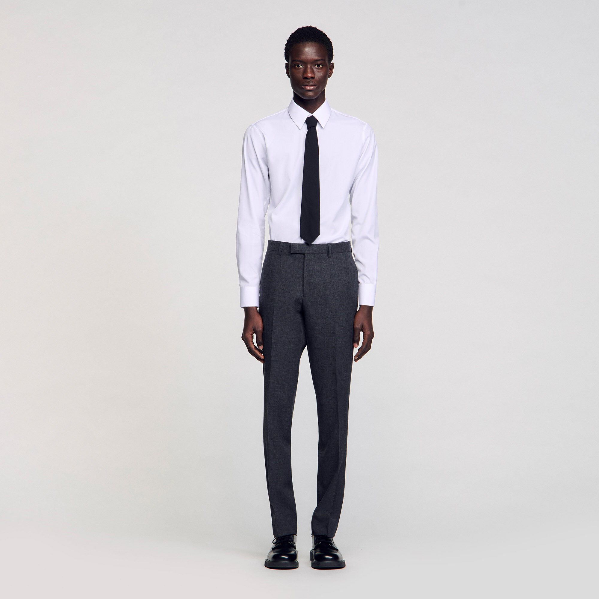 Wool suit trousers