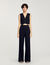 Sequinned suit trousers