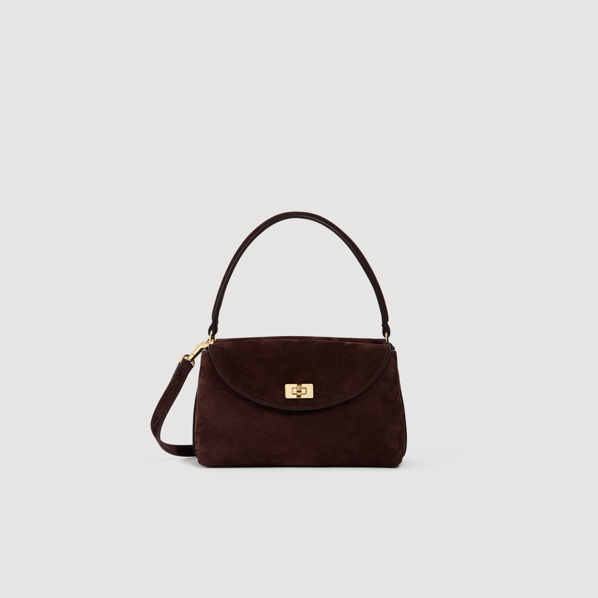 Mini-Tasche aus Veloursleder