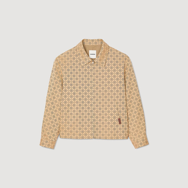 Blouson zippé square cross
