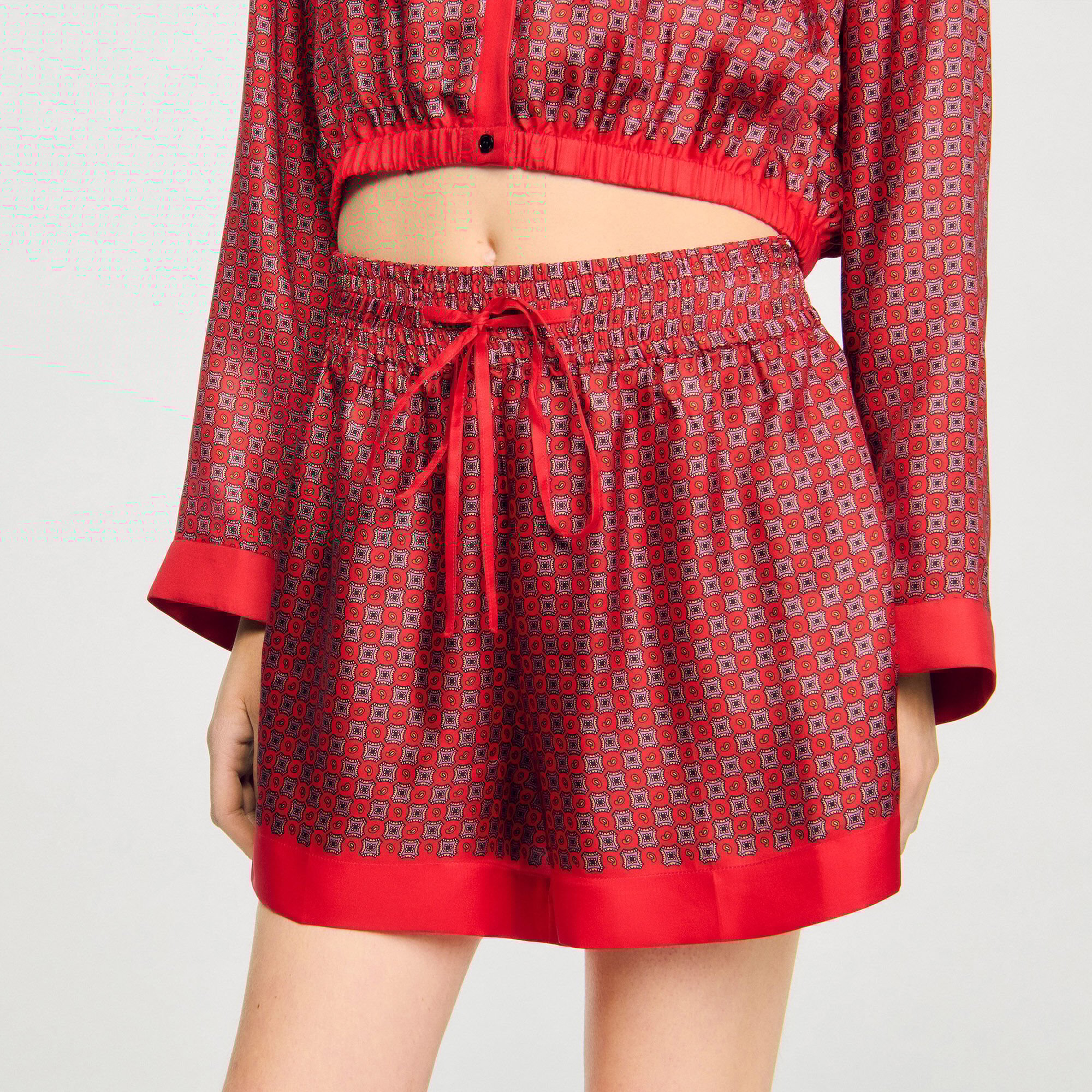 Short imprimé foulard