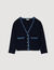 Cardigan à détails denim 