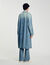 Long faded denim coat