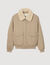 Fliegerjacke mit Schaffellkragen