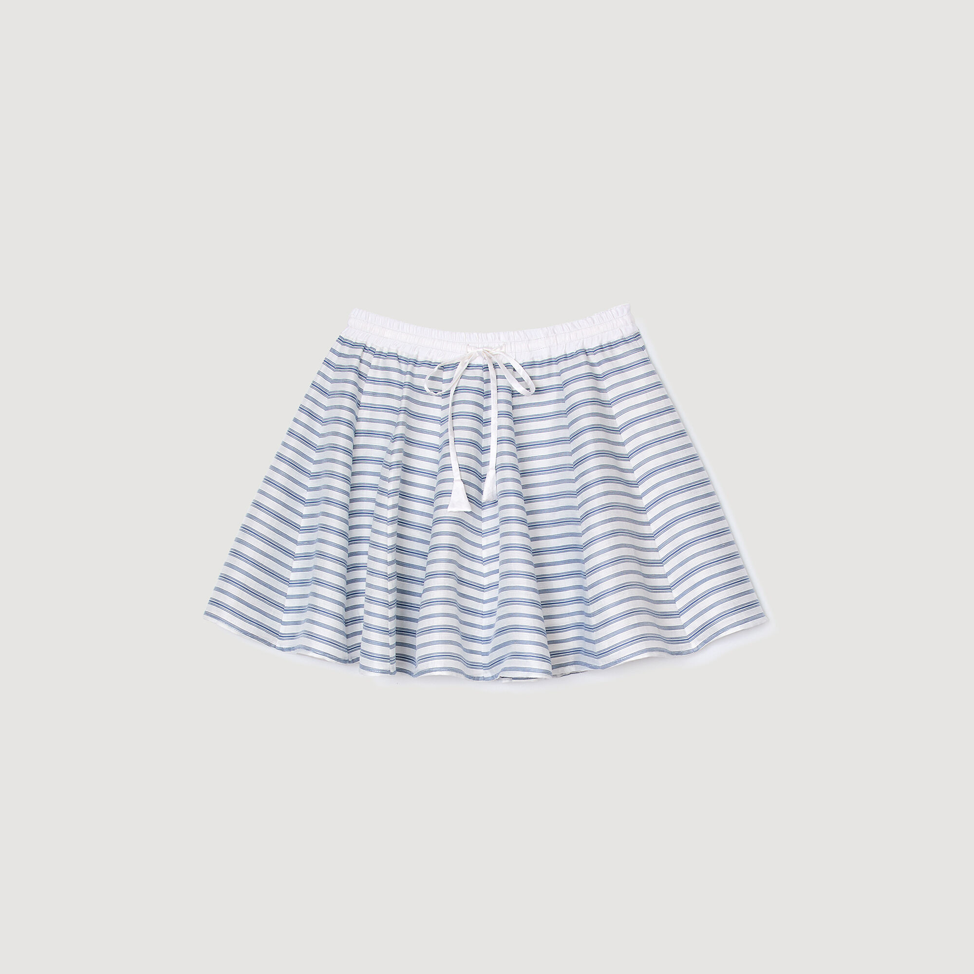 Spiral print skater skirt