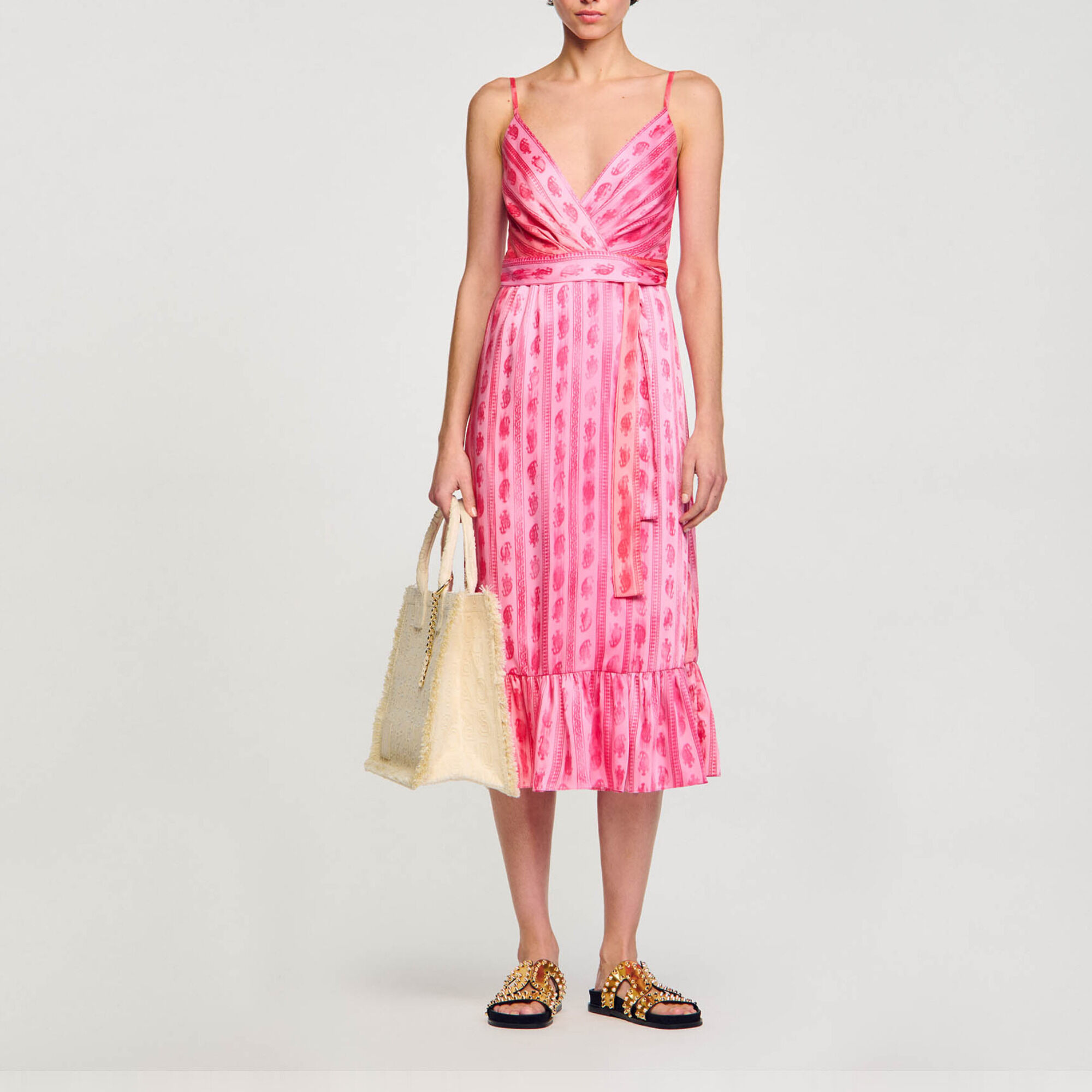 Sandro pink dress top
