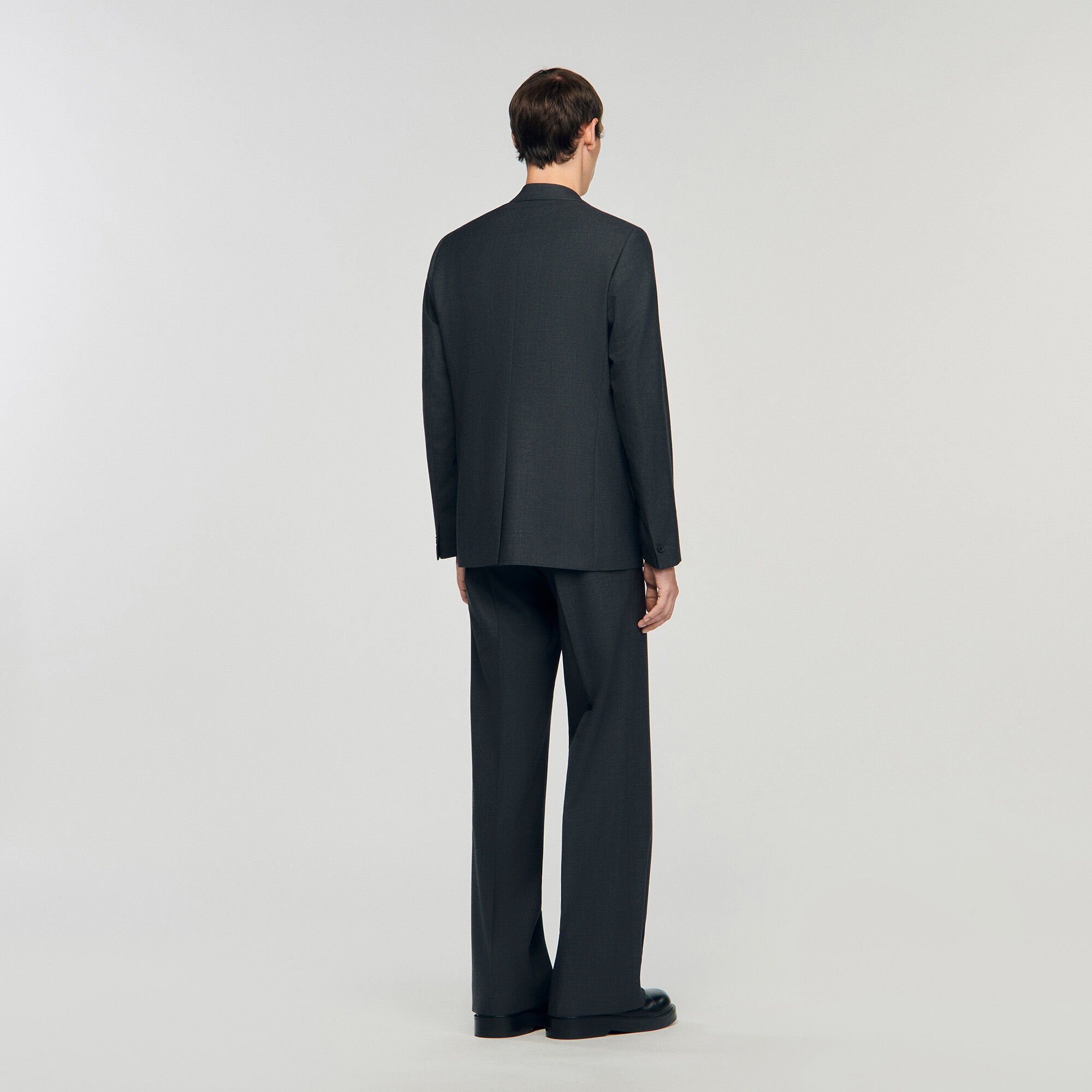 Veste de costume large en laine 