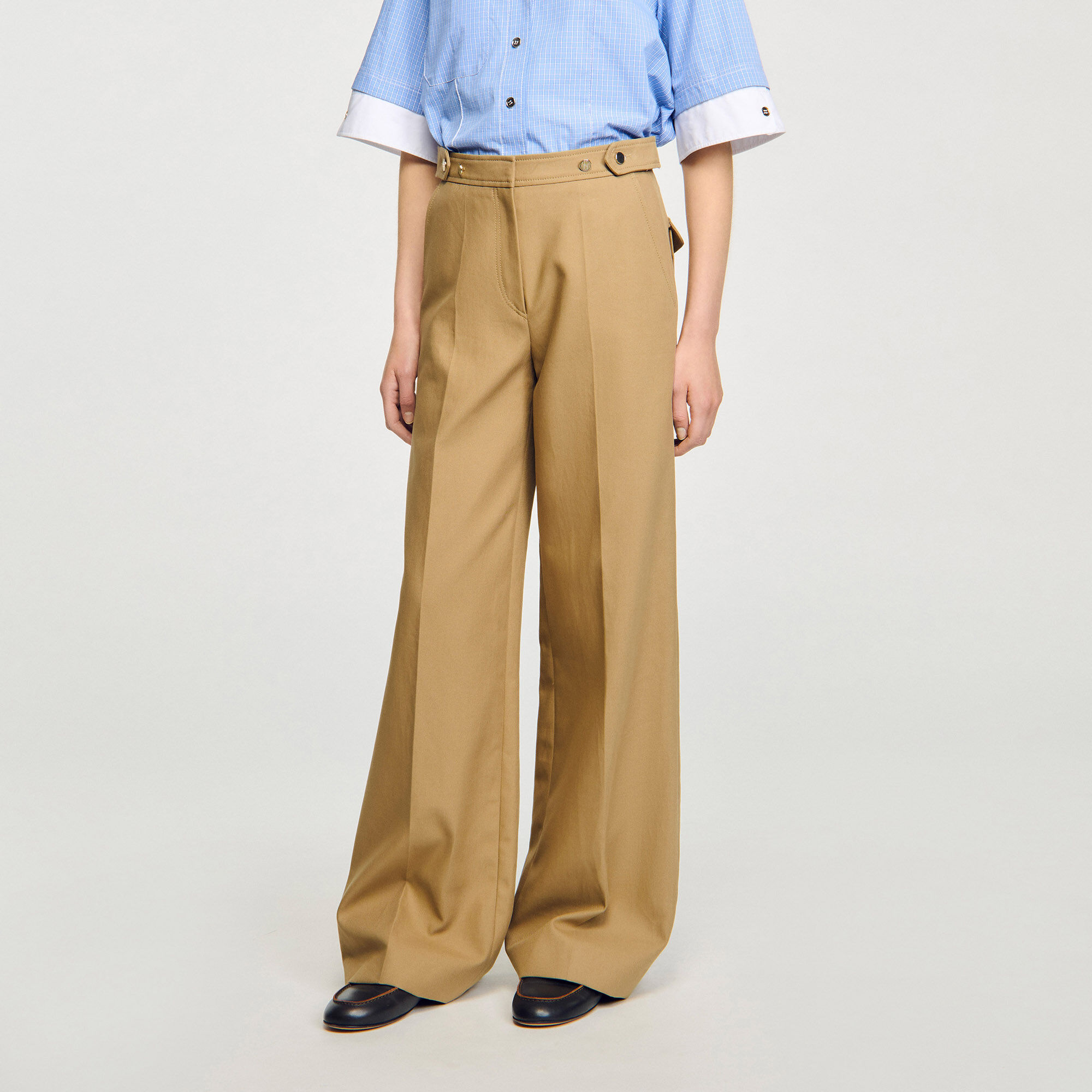 Pantalon de tailleur en coton